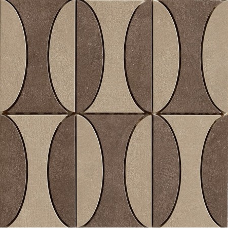 FLORIM - CARRELAGE GRES INDUSTRIEL DECORO B MOKA/TAUPE SOFT 30X30