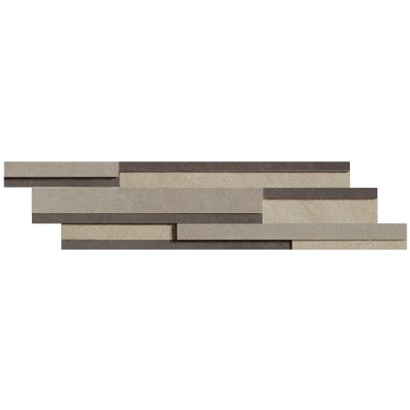 FLORIM - LISTELLO MIX 3D SAGE/PLOMB/STEEL 15X60 DE FLOOR GRES INDUSTRIAL