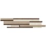 FLORIM - LISTELLO MIX 3D IVORY/MOKA/TAUPE 15X60 DE FLOOR GRES INDUSTRIEL