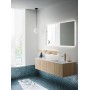 ARBI SKY ONDINA COMPOSITION 05 FINITION OLMO CLAIR L140.6 CM P50.5 CM AVEC BAIGNOIRE INTÉGRÉE EN CRISTALOLANT
