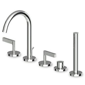 ZUCCHETTI SIMPLEMENT BEAU ROBINET DE BAIN À 5 TROUS