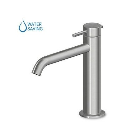 ZUCCHETTI ROBINET DE LAVABO ALLONGÉ SANS ÉVACUATION EN ACIER INOXIDABLE