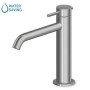 ZUCCHETTI ROBINET DE LAVABO ALLONGÉ SANS ÉVACUATION EN ACIER INOXIDABLE