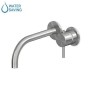 ZUCCHETTI ROBINET DE LAVABO MURAL 175MM EN ACIER INOX