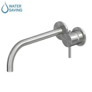 ZUCCHETTI ROBINET DE LAVABO MURAL 230MM EN ACIER INOXYDABLE