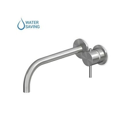 ZUCCHETTI ROBINET DE LAVABO MURAL 230MM EN ACIER INOXYDABLE