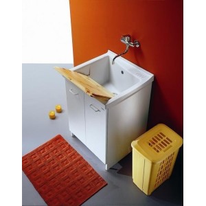 FISSORE.com ÉVIER ACQUA EDILLA AVEC BAIGNEOIRE EN CÉRAMIQUE LARGEUR 63cm PROFONDEUR 60CM