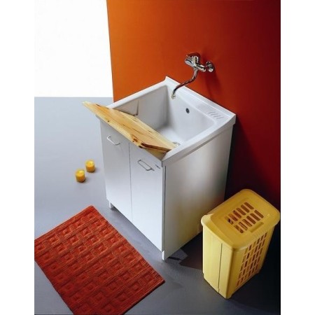 FISSORE.com ÉVIER ACQUA EDILLA AVEC BAIGNEOIRE EN CÉRAMIQUE LARGEUR 63cm PROFONDEUR 60CM