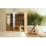 Effe By Effegibi SKY 40 SAUNA DIMENSIONS 170X130X201 EN ASPEN TRAITÉ THERMIQUEMENT