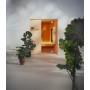 Effe By Effegibi IDEA IR 1000 SAUNA INFRAROUGE DIMENSIONS 132X100X201 HEMLOCK CANADIEN