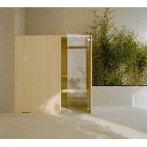 Effe By Effegibi SAUNA FACILE 45 DIMENSIONS 180X120X200 EN ASPEN NATUREL