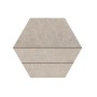 RAGNO CERAMICHE REALSTONE_LUNAR MOSAÏQUE 3D BLANC 29X33.5