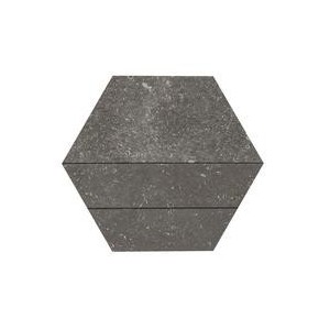 RAGNO CERAMICHE REALSTONE_LUNAR MOSAÏQUE 3D GRIS FONCÉ 29X33.5
