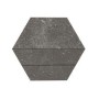 RAGNO CERAMICHE REALSTONE_LUNAR MOSAÏQUE 3D GRIS FONCÉ 29X33.5