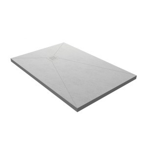 DISENIA LAME PLATE DOUCHE LAMINAM ARDOISE BLANCHE À RUPTURE