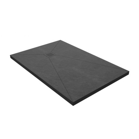 DISENIA BLADE PLAT DOUCHE LAMINAM ARDOISE NOIRE À RAINURE