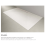 DISENIA DUAL PLATEAU DE DOUCHE EN TECHNOGEL BLANC