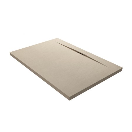 DISENIA DUAL PLATEAU DE DOUCHE EN TECHNOGEL BEURRE
