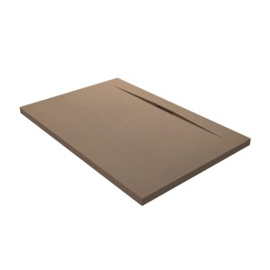 DISENIA DUAL PLATEAU DE DOUCHE EN TECNOGEL NOISETTE