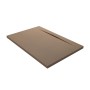 DISENIA DUAL PLATEAU DE DOUCHE EN TECNOGEL NOISETTE