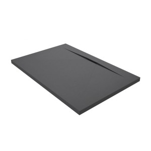 DISENIA DUAL PLATEAU DE DOUCHE EN TECHNOGEL ANTHRACITE