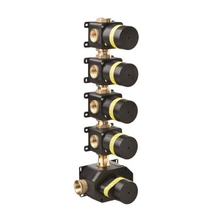 NEWFORM Corps d'encastrement brut universel pour mitigeurs thermostatiques multi-usages encastrés avec 4 sorties