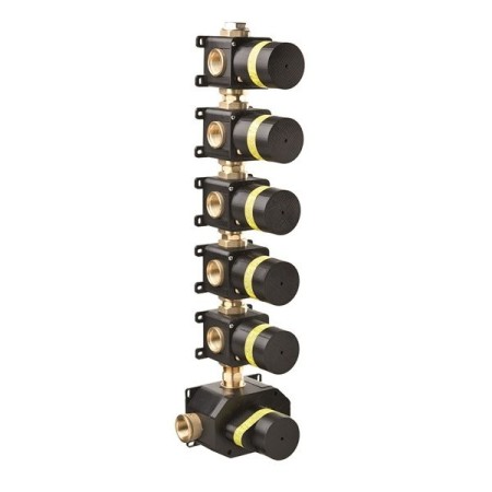 NEWFORM Corps d'encastrement brut universel pour mélangeurs thermostatiques multi-usages pour douche encastrée avec 5 sorties
