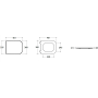 GLOBO GENESIS COUVERCLE DE WC RIMOBIVILE AVEC FERMETURE RALENTIE POUR CUVE DE 55 CM