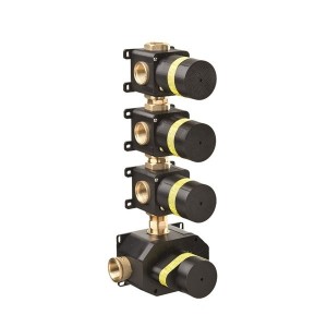 NEWFORM Corps d'encastrement universel pour mélangeurs thermostatiques multi-usages encastrés avec 3 sorties