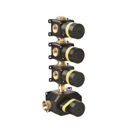 NEWFORM Corps d'encastrement universel pour mélangeurs thermostatiques multi-usages encastrés avec 3 sorties