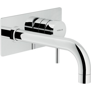 NOBILI ROBINET DE LAVABO MURAL L. 150 MM AVEC PLAQUE