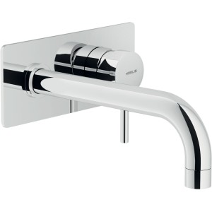 NOBILI ROBINET DE LAVABO MURAL L. 200 MM AVEC PLAQUE