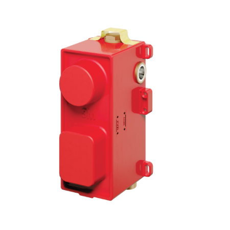 TREEMME Robinet thermostatique encastré avec déviateur 2/3 sorties - Parties encastrées