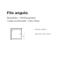 ARBLU FIL DE COIN 1 PORTE COULISSANTE + CÔTÉ FIXE