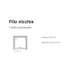 ARBLU FIL DE NICHE 1 PORTE COULISSANTE
