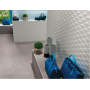 ATLAS CONCORDE 3d mur Étoiles Blanc Mat 40x80