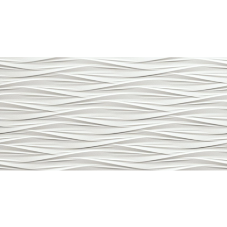 ATLAS CONCORDE mur 3D Wind Blanc Mat 40x80