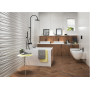 ATLAS CONCORDE mur 3D Wind Blanc Mat 40x80