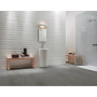 ATLAS CONCORDE mur 3D Diamant Blanc Mat 40x80 Mat