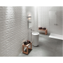 ATLAS CONCORDE mur 3D Diamant Blanc Mat 40x80 Mat