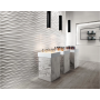ATLAS CONCORDE 3D mur Blade Blanc Mat 40x80 Mat