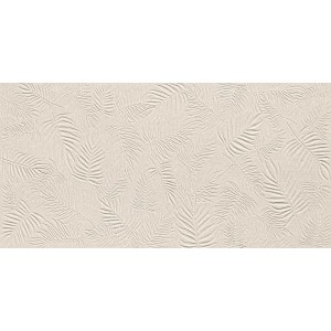 ATLAS CONCORDE 3D Mur Découpe Feuille Ivoire 40x80 Mat